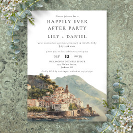 Invitación Happily Ever After Amalfi Italy Wedding