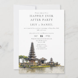 Invitación Happily Ever After Bali Wedding
