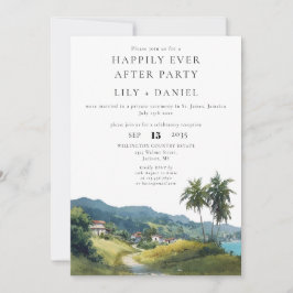 Invitación Happily Ever After Caribbean Photo Wedding