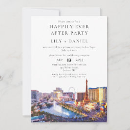 Invitación Happily Ever After Las Vegas Wedding