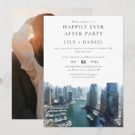 Invitación Happily Ever After Photo Dubai Wedding