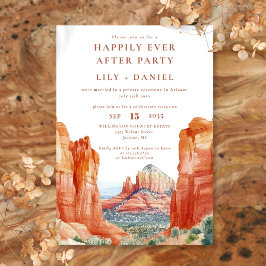 Invitación Happily Ever After Watercolor Desert Wedding