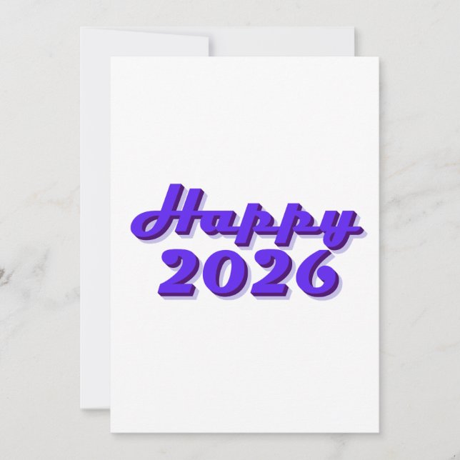 Invitación Happy 2026 (Anverso)