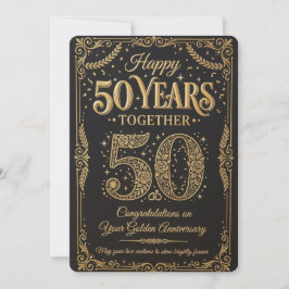 Invitación Happy 50Years Celebration Card