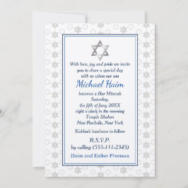 Invitación Happy Bar Mitzvah 20XX Tefillin Stylish