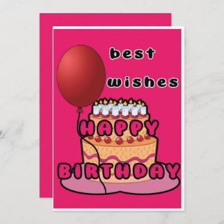 Invitación happy birthday