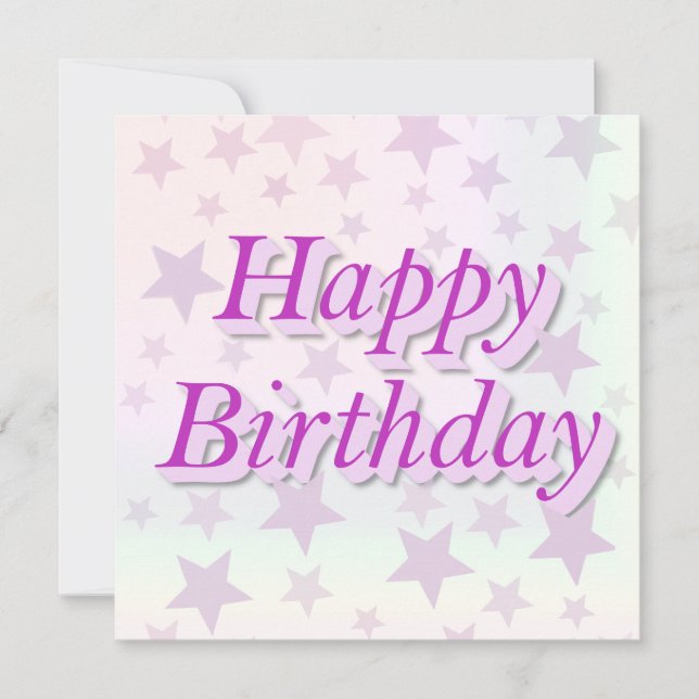 Invitación Happy Birthday!! (Anverso)