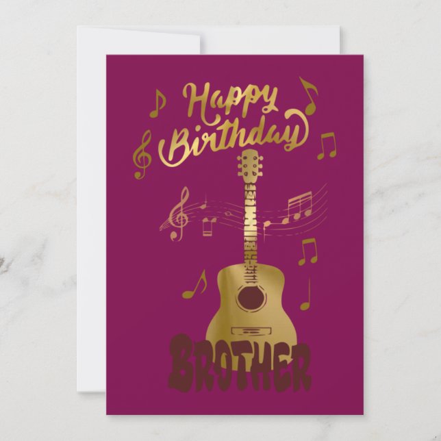 Invitación Happy Birthday Brothers (Anverso)