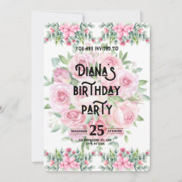 Invitación Happy Birthday Invitation