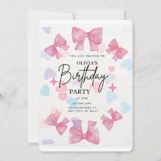 Invitación Happy Birthday pnik 