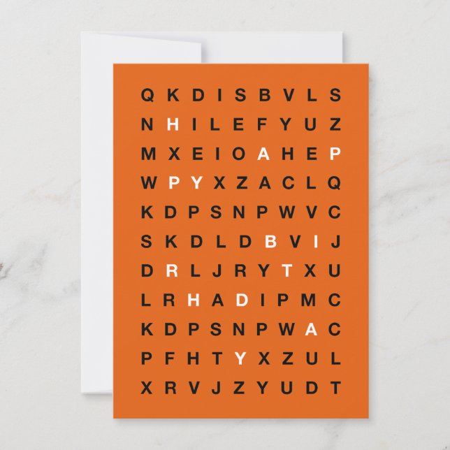 Invitación Happy Birthday Printable Card – Minimal Design (Anverso)