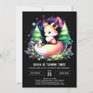 Invitación Happy Boho Fox Birday digital