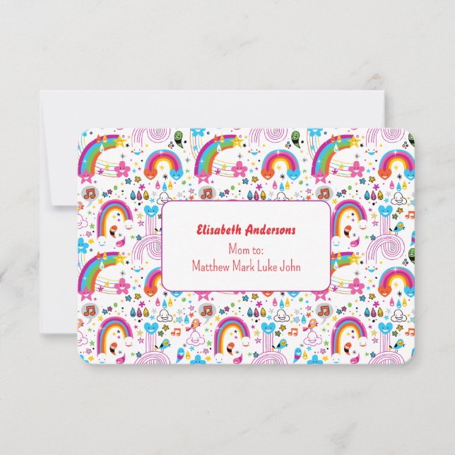 Invitación Happy Doodles Playdate Invitation (Anverso)