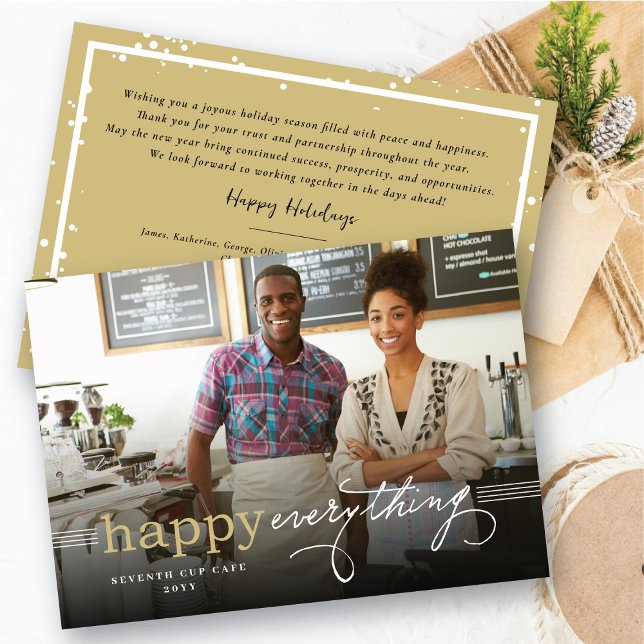 Invitación Happy Everything Simple Typography Business (Subido por el creador)