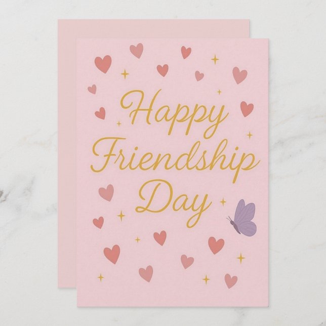 Invitación Happy Friendship Day Party Invitation (Anverso / Reverso)