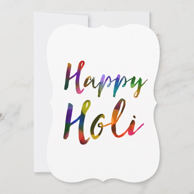 Invitación Happy Holi Bokeh Lights (Anverso)