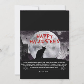 Invitación happy holloween 