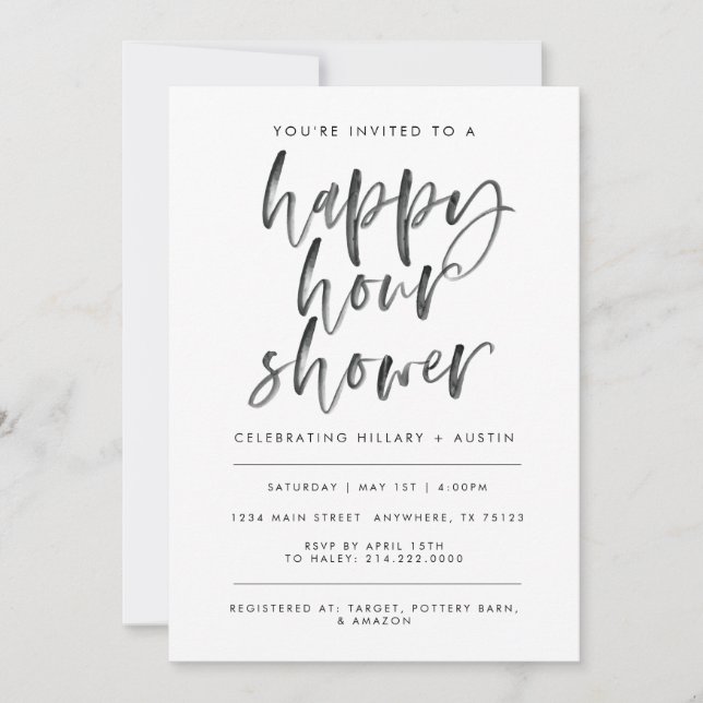 INVITACIÓN HAPPY HOUR BRIDAL SHOWER (Anverso)