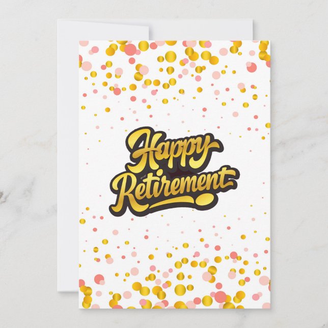 Invitación Happy Retirement Card ("Happy Retirement Vibes")