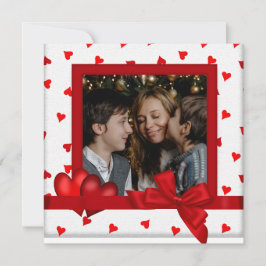 Invitación Happy Valentine's Day Card with Photo