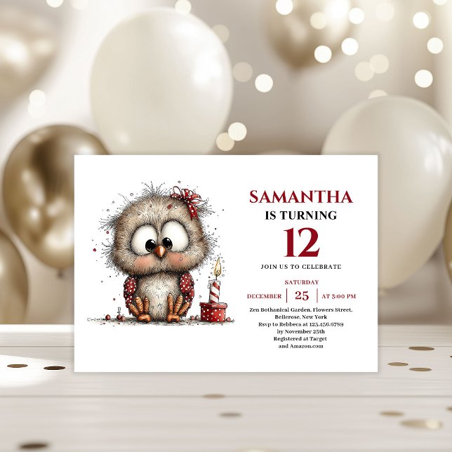 Invitación Happy Whimsical animals Party Theme kids birthday  (Happy Whimsical animals Party Theme kids birthday invitation

)