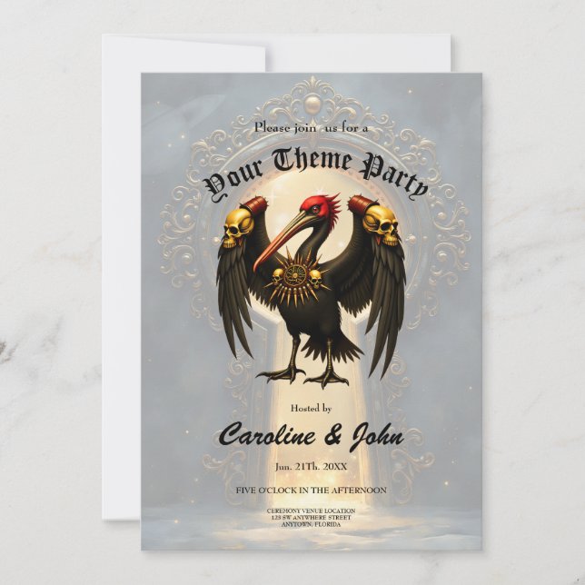 Invitación Harbinger of the Golden Gate The Nocturnal Pelican (Anverso)