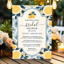 Invitación Harch Food Fun Fruit Lime Lemon Bridal Ducha