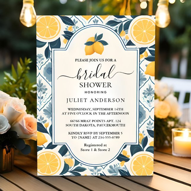 Invitación Harch Food Fun Fruit Lime Lemon Bridal Ducha (Subido por el creador)