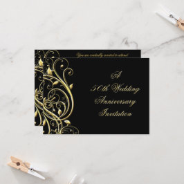 Invitación Harina Black Gold Florece 50 Aniversario