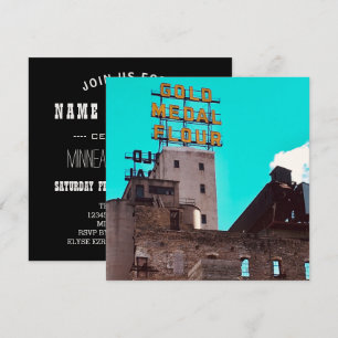 Invitación harina de medalla de oro