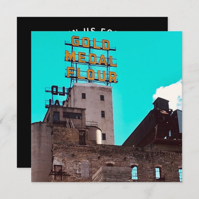 Invitación harina de medalla de oro (Anverso / Reverso)