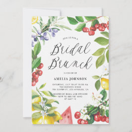 Invitación Harina de verano Frutos Brunéi de novia floral