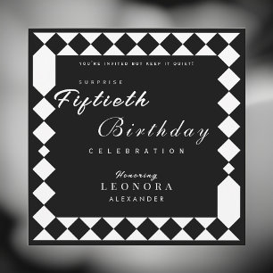 Invitación Harlequin Adulto CUALQUIER fiesta de cumpleaños so