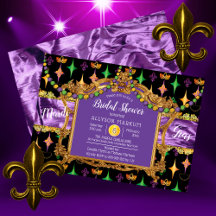 Harlequins Fleur de Lis Mardi Gras