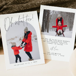 Invitación HARLOW Edgy Modern Arch Photo Oh Qué Divertido fer