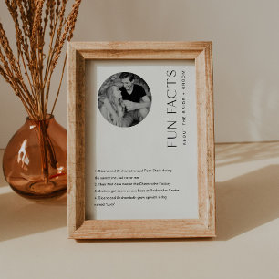 Invitación HARLOW Fun Facts About the Bride and Groom Card
