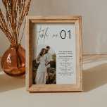 Invitación HARLOW Número de tabla Minimalista con Hechos dive<br><div class="desc">Harlow Collection: una combinación perfecta de elegancia y modernidad. Está diseñado con un tipo de letra de guión moderno que exude estilo y elegancia. Cada producto de la colección está diseñado cuidadosamente para mostrar un aspecto atemporal y de tendencia.</div>