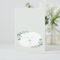 HARLYN Place Card Eucalyptus Bridal Shower Decorac