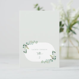 Invitación HARLYN Place Card Eucalyptus Bridal Shower Decorac
