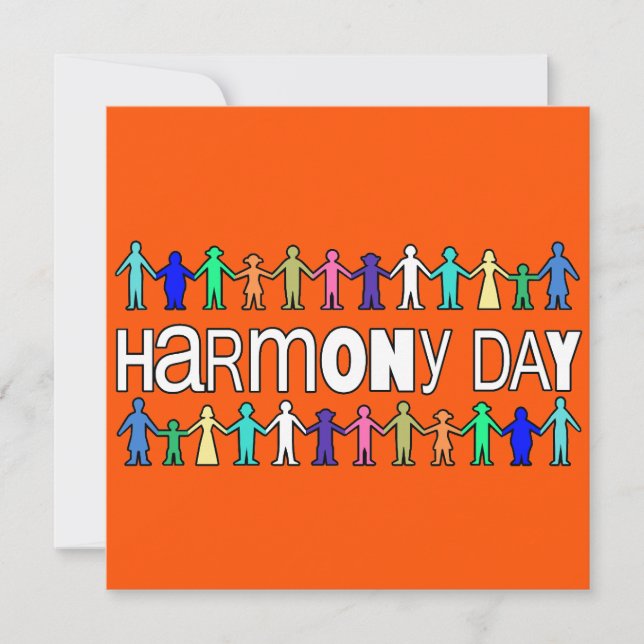 Invitación Harmony Day Australia  (Anverso)