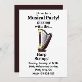 Invitación Harp Instrumento Musical Harp