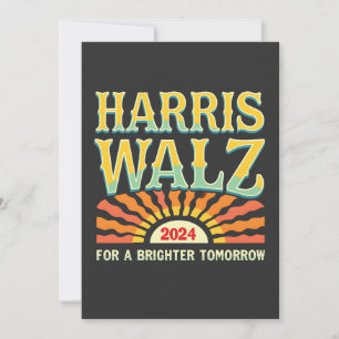 Invitación Harris Waltz por un mañana más brillante Kamala Ha