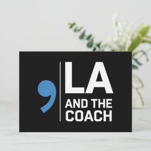 Invitación Harris Walz 2024 Comma La y The Coach 2024