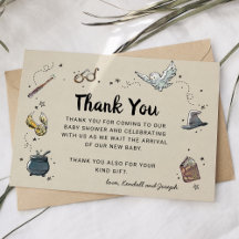 Harry Potter | Agradecimiento por Baby Shower