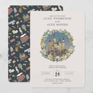 Invitación Harry Potter | Boda del Castillo Floral Hogwarts