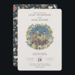Invitación Harry Potter | Boda del Castillo Floral Hogwarts<br><div class="desc">Invite a sus huéspedes a una celebración mágica con esta encantadora invitación a bodas con temática de Harry Potter,  con un diseño floral alrededor del icónico Castillo de Hogwarts. Perfecto para los aficionados al Wizarding World,  esta elegante invitación le da un toque de encanto a su día especial.</div>