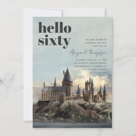 Invitación Harry Potter | Castillo Hogwarts 60 cumpleaños