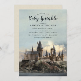 Invitación Harry Potter | Castillo Hogwarts Bebé Sprinkle