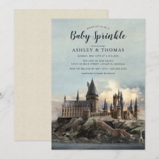 Invitación Harry Potter | Castillo Hogwarts Bebé Sprinkle
