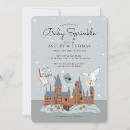 Invitación Harry Potter | Castillo Hogwarts Bebé Sprinkle